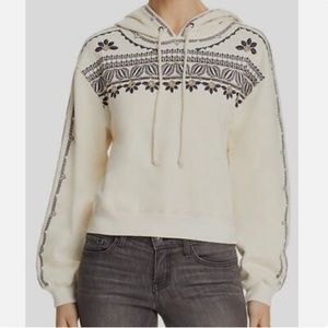 Aqua (Bloomingdales exclusive) embroidered pullover hoodie.